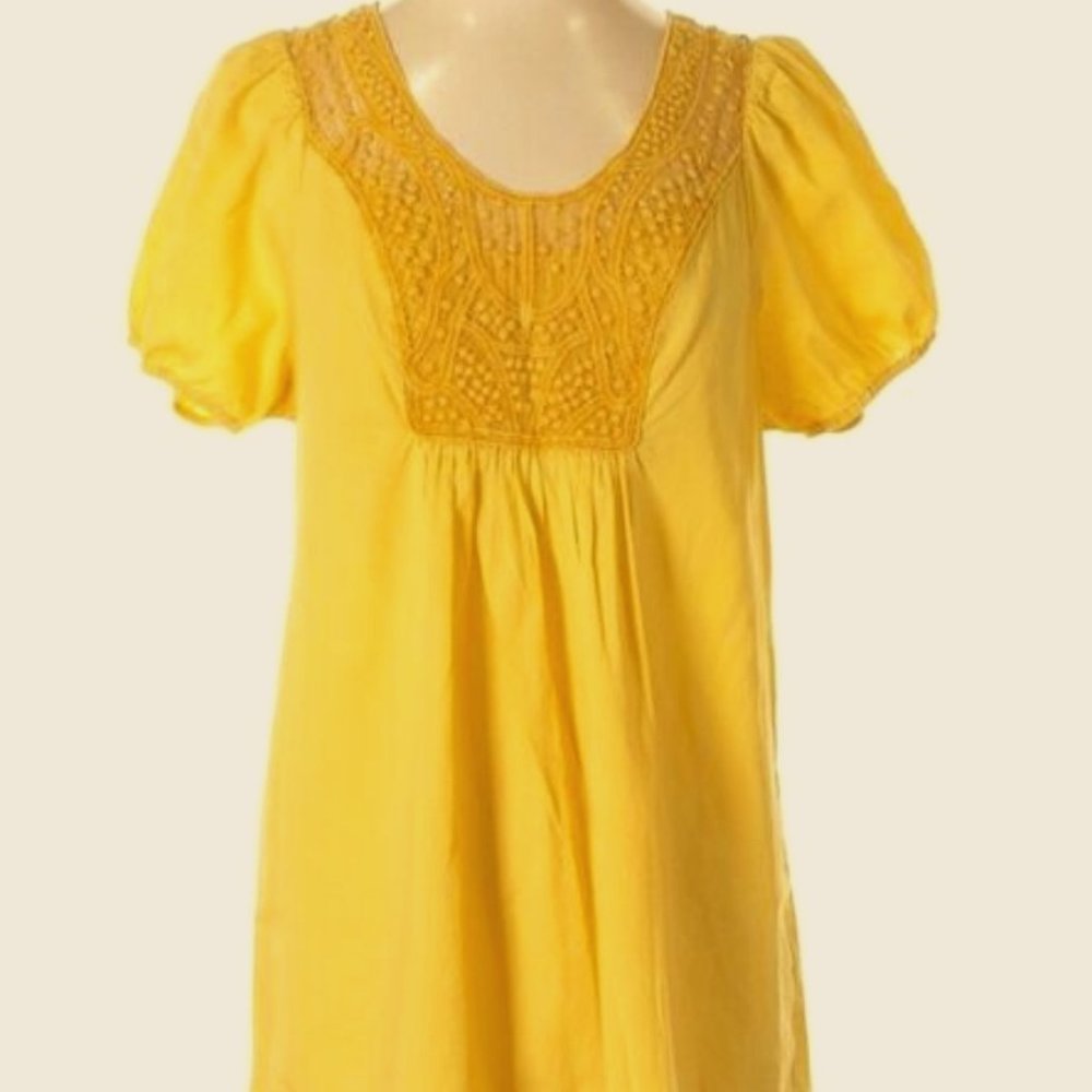 NWT Anthropologie Edme & Esyllte Yellow Shirt